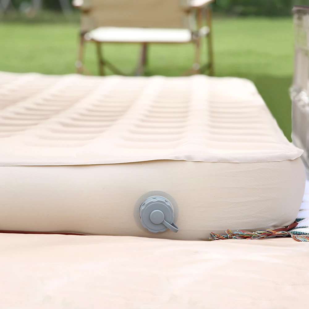 3D Camping Sleeping Pad TPU Inflatable Mattress Thick Double Self Inflating Camping MAattress Comfort Camping Mat With Foam