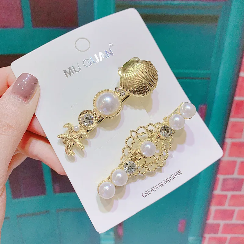 Custom Hair Accessories Korean Trend High Quality Pearl Hair Pin Hair Clip