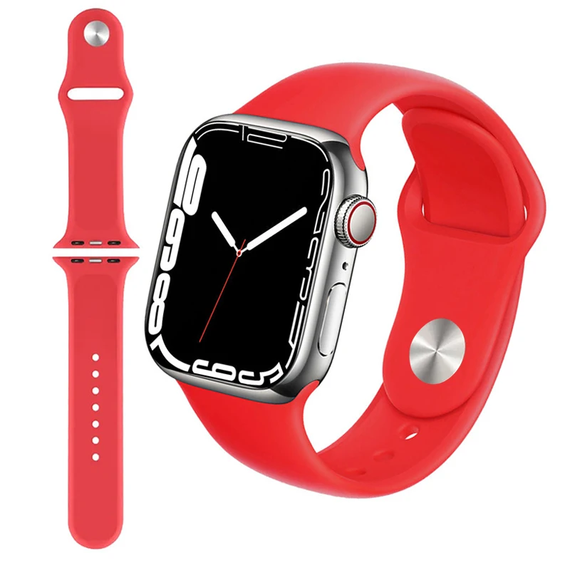Customized Sport Smart Luxury 49mm  44mm 41mm   Designer Silicone Waterproof Ultra Se 8 7 6 5 4  Band For Apple Watch Strap
