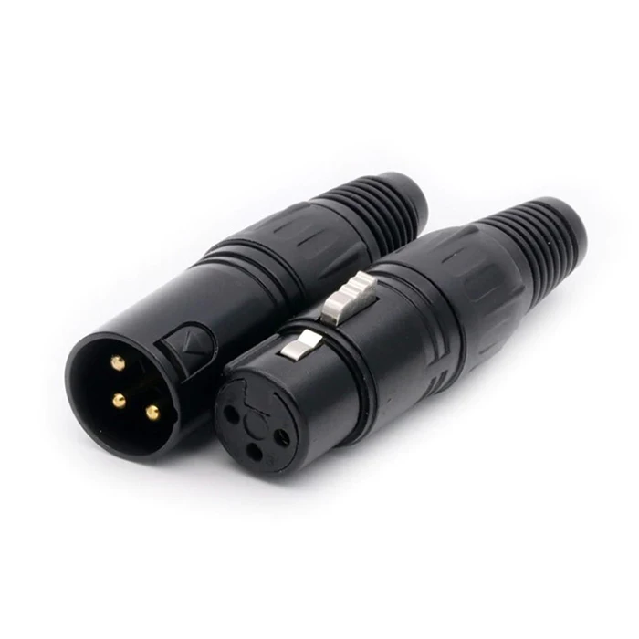 XLR Male Female 3 Pin Audio Microphone Cable Signal Connector NC3FXX-B NC3MXX-B