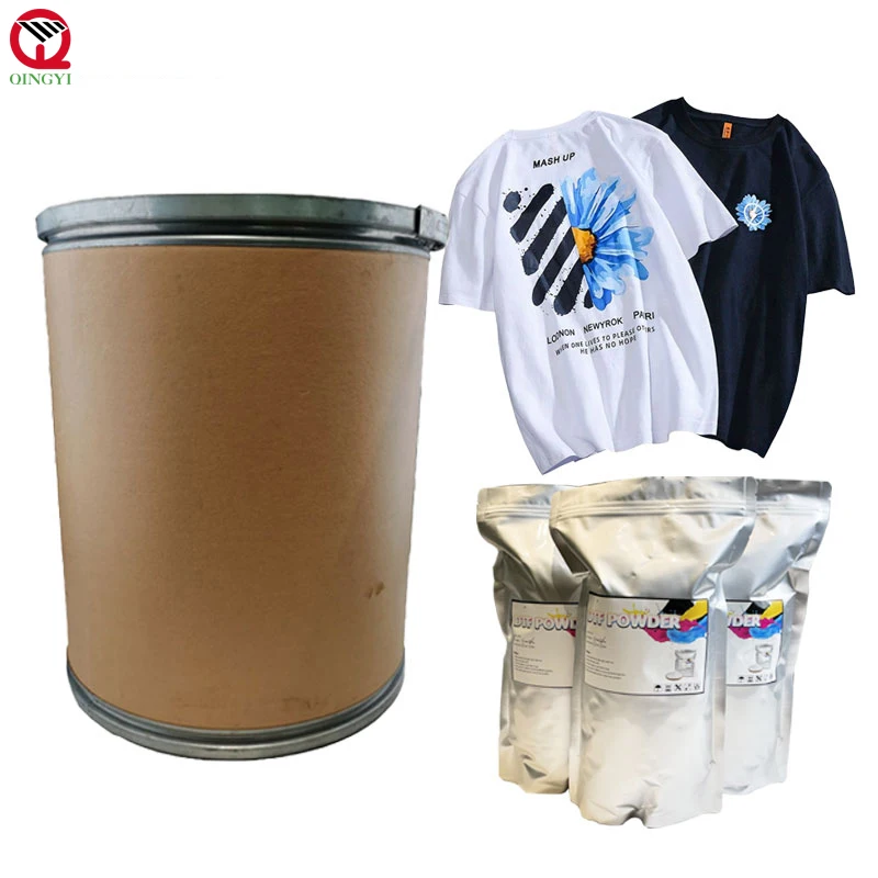 High Quality Hotmelt Adhesive Hot Melt White TPU DTF Powder dtf black powder white bundle dtf powder white and black