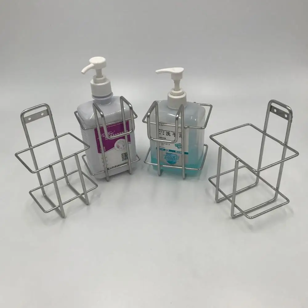  ГОТОВ запас поставка медицинского антисептика для рук из нержавеющей стали Стеллаж с крючками настенный держатель дезинфицирующего средства больницы вешалка корзина