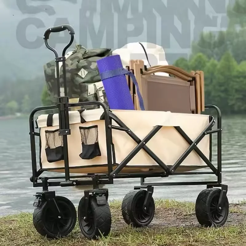 Exquisite craftsmanship Accept custom order Camping Gear Cart garden cart folding trolley