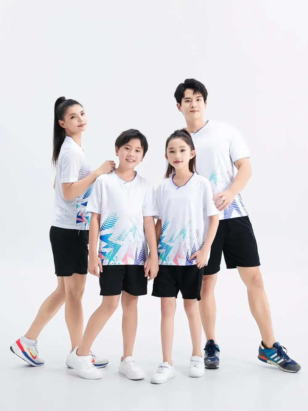 Summer badminton suit student running sports uniform table tennis racket set womens sweater tennis shirts