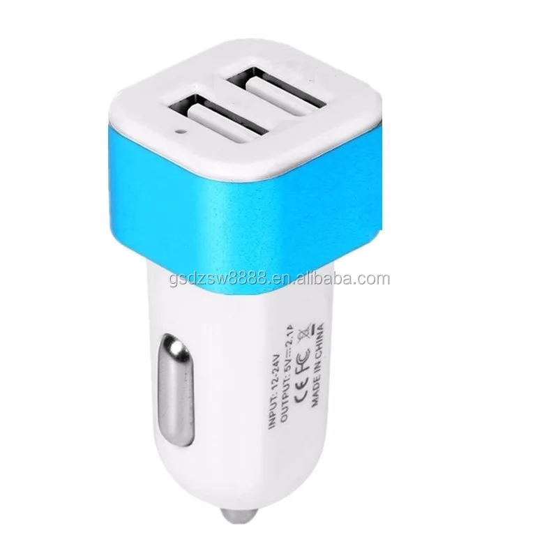  Универсальное автомобильное зарядное устройство с 2 Usb-портами 1 а для Iphone 7 8 Plus X XR 11 Samsung Huawei Android phone gps