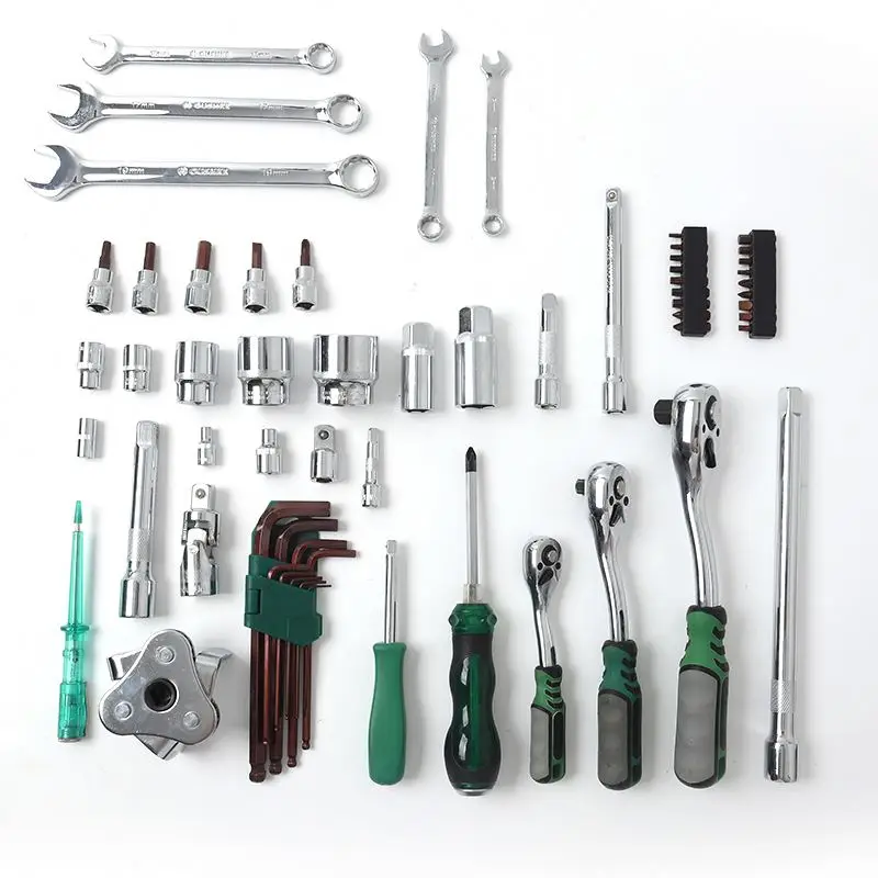 121PCS in 1 Socket Wrench Set with t-bar ratchet handle Fractional and Metric Drive Socket Set