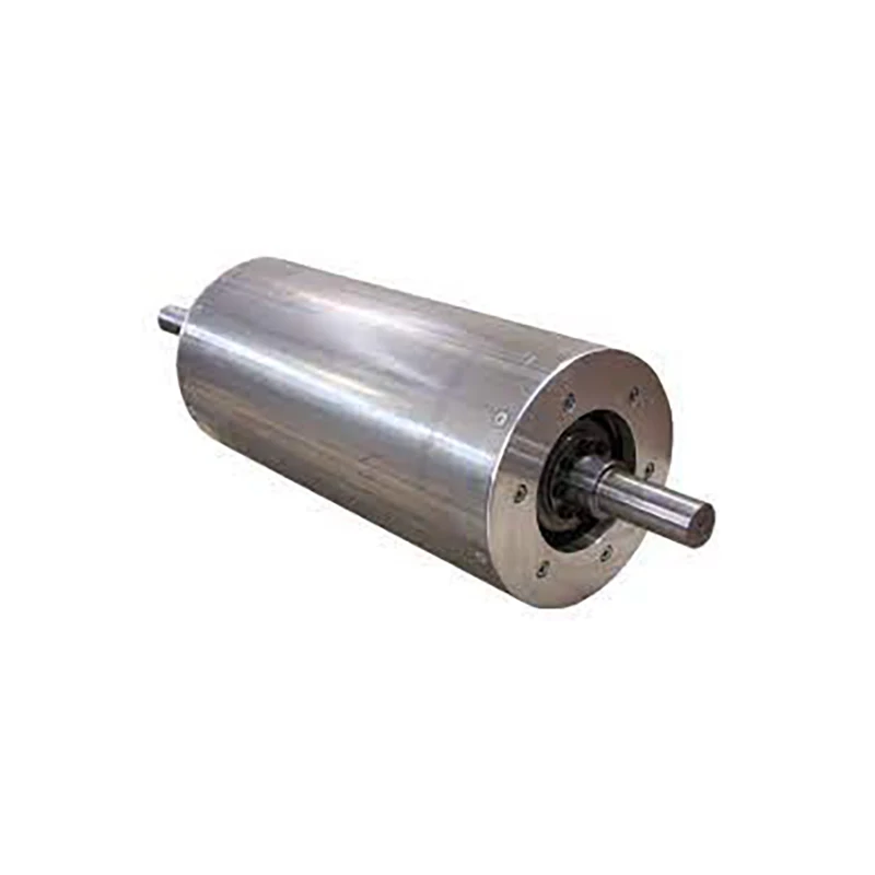 Medium Strong NdFeB permanent magnetic head pulley drum for belt conveyor with stainless steel surface magnetic overhead pulley
