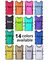 Cheap Custom reversable basketball pinnies soccer training bibs with logo printed