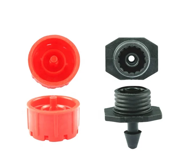 Red 8 Hole Flow Adjustable Dripper Garden Micro Irrigation Emitter Sprinkler Plastic Micro Dripper For Agriculture Irrigation