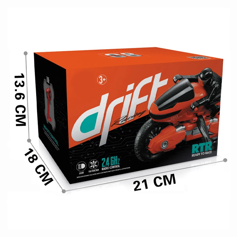 Newest rc drift motorcycles plastic toys with light 2.4Ghz high speed remote control motorcycle toy for kids