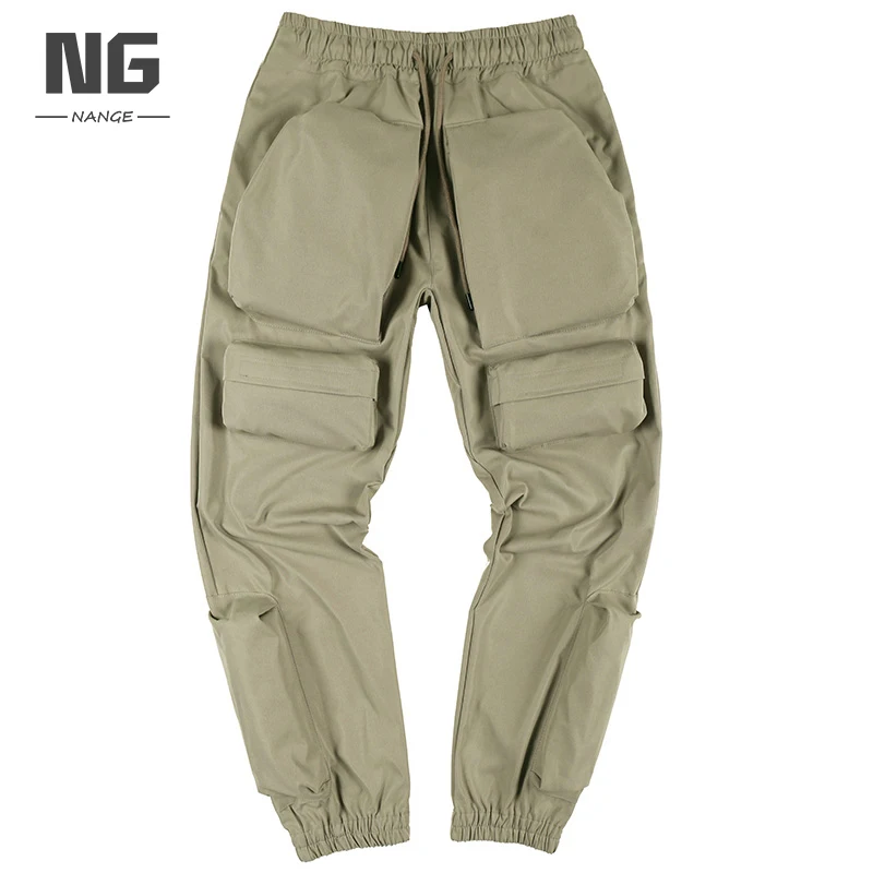 Wholesale Custom Men Blank Loose Trousers Street Cotton Fashion Mens Cargo Pants Custom Logo