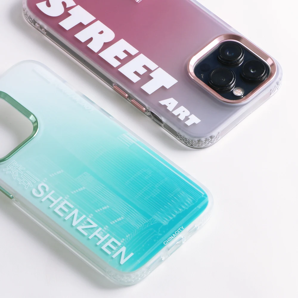 Screen Printing Cases matte texture Metal Camera Ring Protective mobile Phone cover for iPhone13 Pro Max