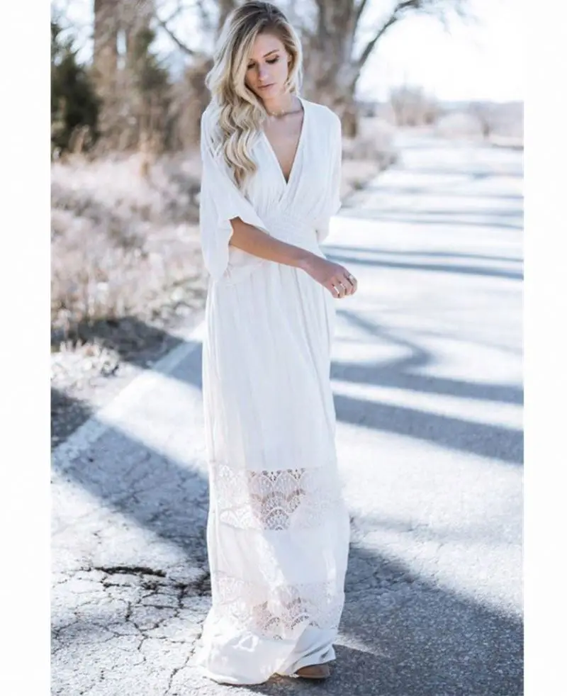 2022 одежда с длинным рукавом пляжные платья в богемном стиле женские с круглым вырезом с цветочным принтом длинное повседневное платье в богемном стиле с рукавами-кимоно