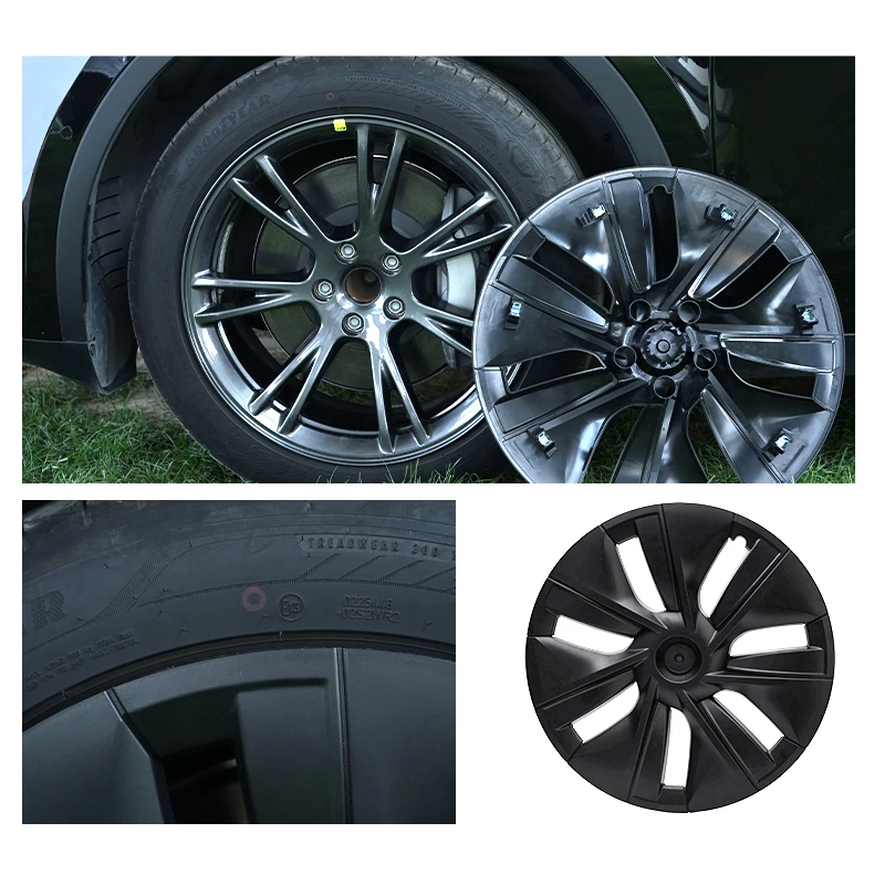 Good quality tesla model 3 hub caps car wheel hub cap 2024 exterior accessories
