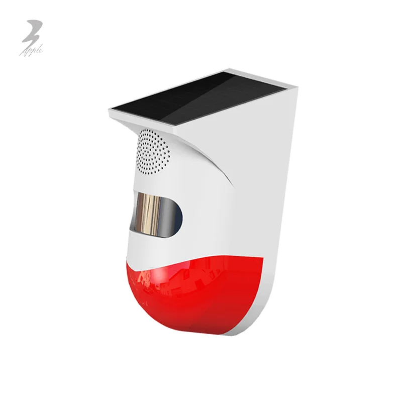 Factory Wholesale 120Db Burglar Led Solar Sound Light Alarm