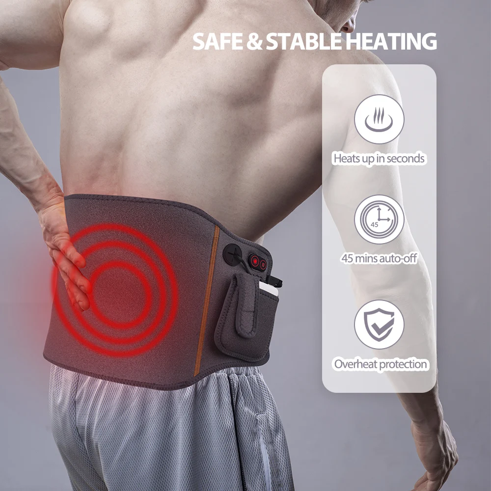 Lower Back Pain Relief electric portable menstrual heating pad shoulder heating wrap