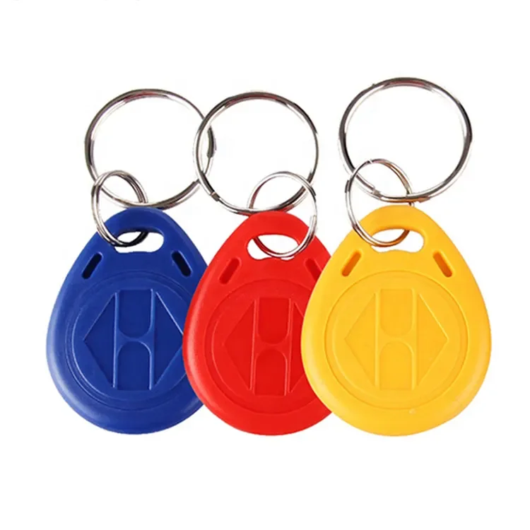 Promotional access control 13.56mhz IC 1K induction keychain waterproof ABS RFID keychain