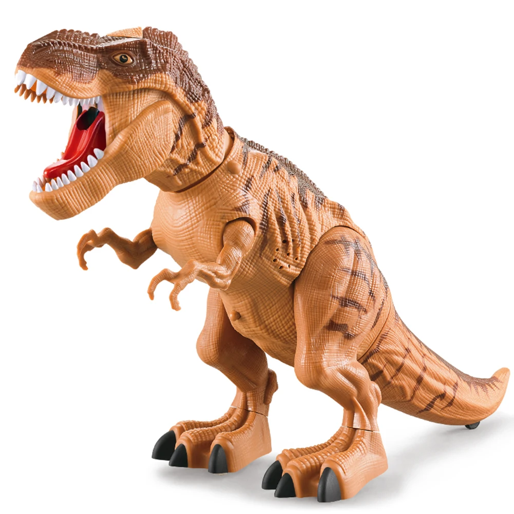 
Electric Walking Dinosaur Toy Flame Spray Tyrannosaurus Rex with Roaring Sound and Projecting Light Red Dragon Model Gift 