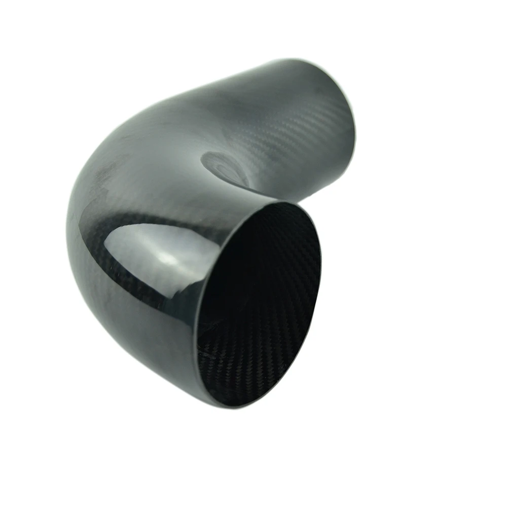 Customization High Strength Carbon Fiber Mold Special Shaped Parts Heat Resistant Intake Pipe Carbon Fiber Parts Tube