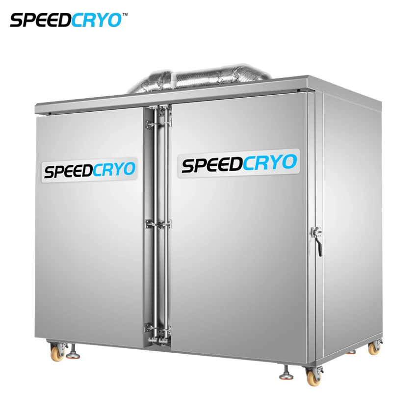 Shock Quick Fast Liquid Nitrogen Blast Freezer Flash Fish Food Freezing Equipment