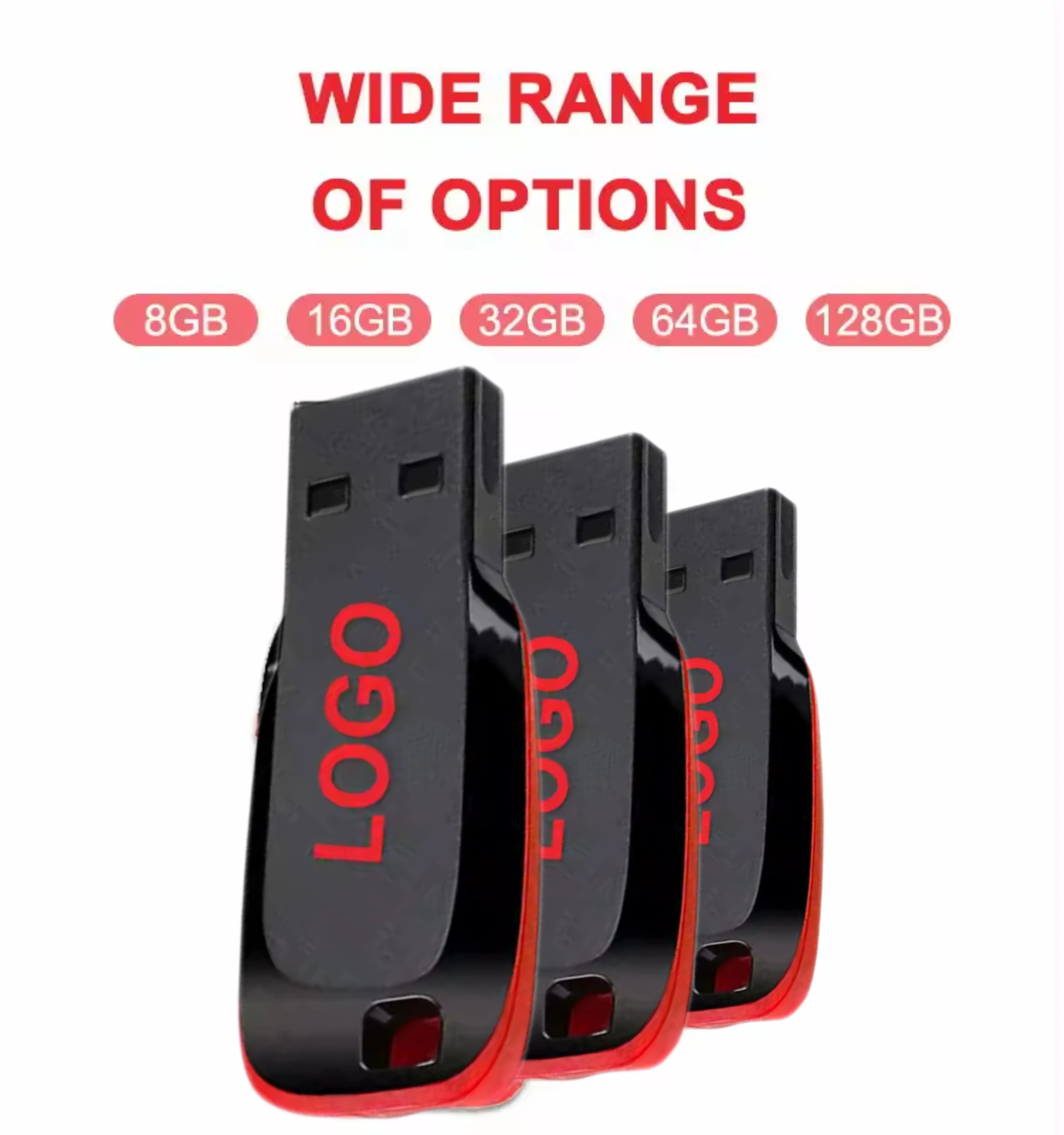 Wholesale 128Gb 64Gb 32Gb 16Gb 8Gb 4Gb 2Gb 1Gb 128Mb Swivel U Disk Usb Stick With Logo Pendrive Hp Silicone Usb Flash Drives