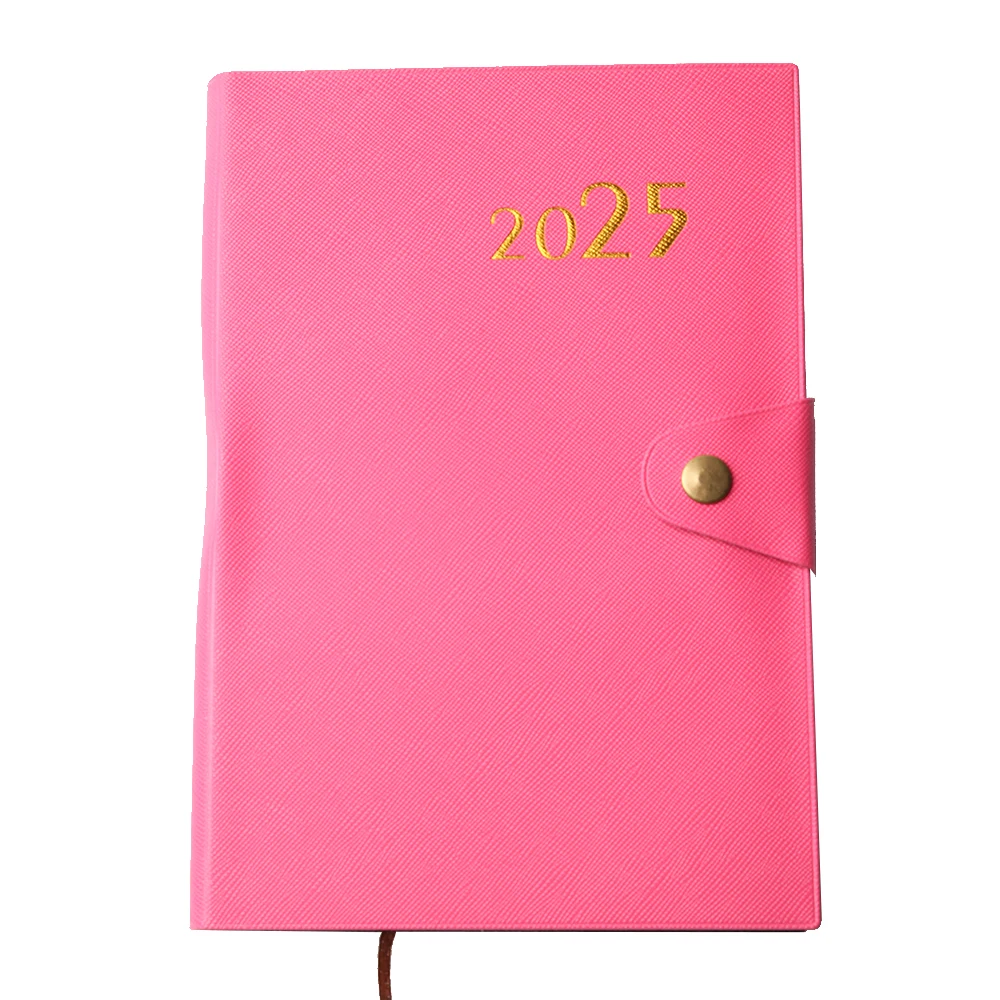 Notebook with magnetic lock magnetic closure flap notebook magnetic metal button notebook