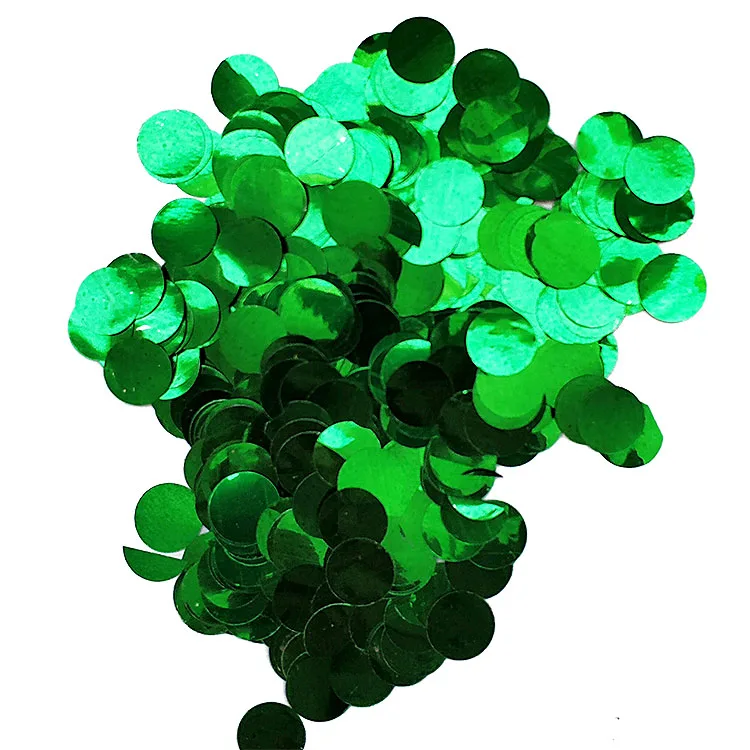 Birthday Party Props Round Sequins Multi-Color Metallic Confetti Flameproof Foil Circular Confetti