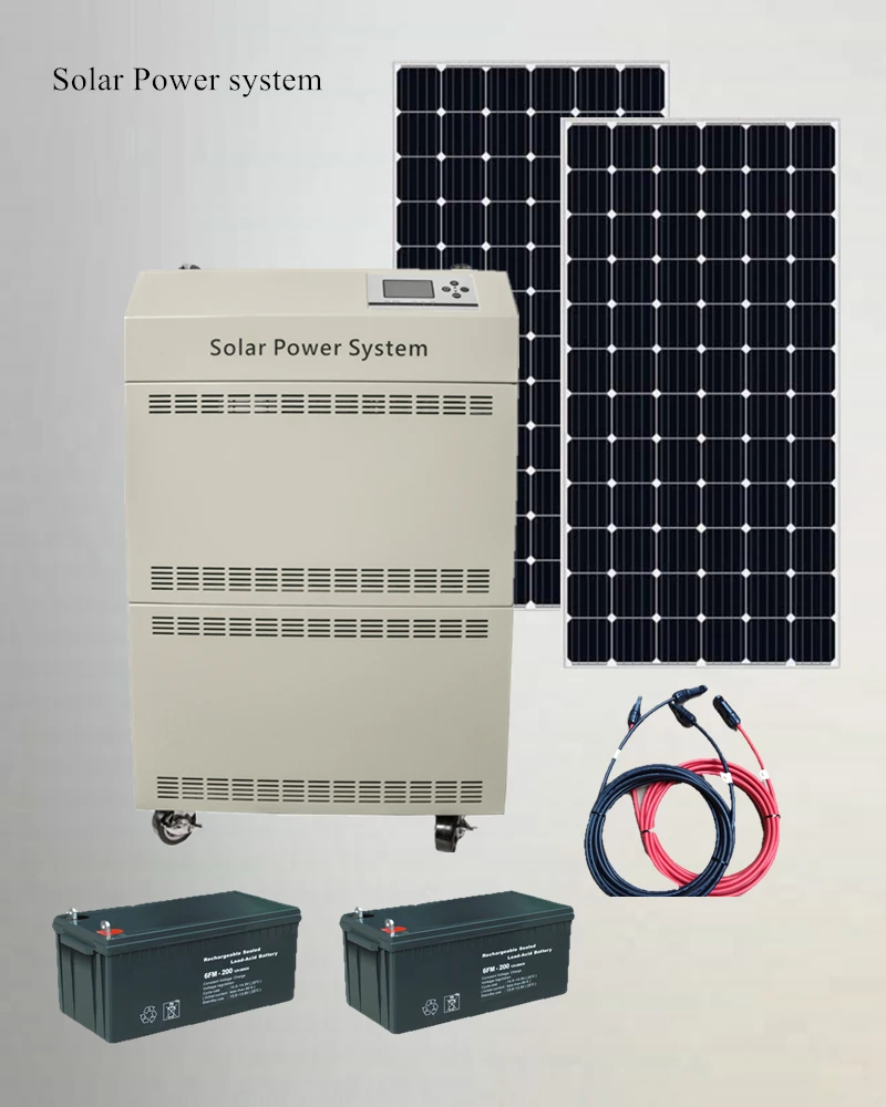 Off Grid Solar Power System 300w 38.9v Solar Outdoor Energy Storage Generator Ac Power 5kw Energy Storage Power Supply