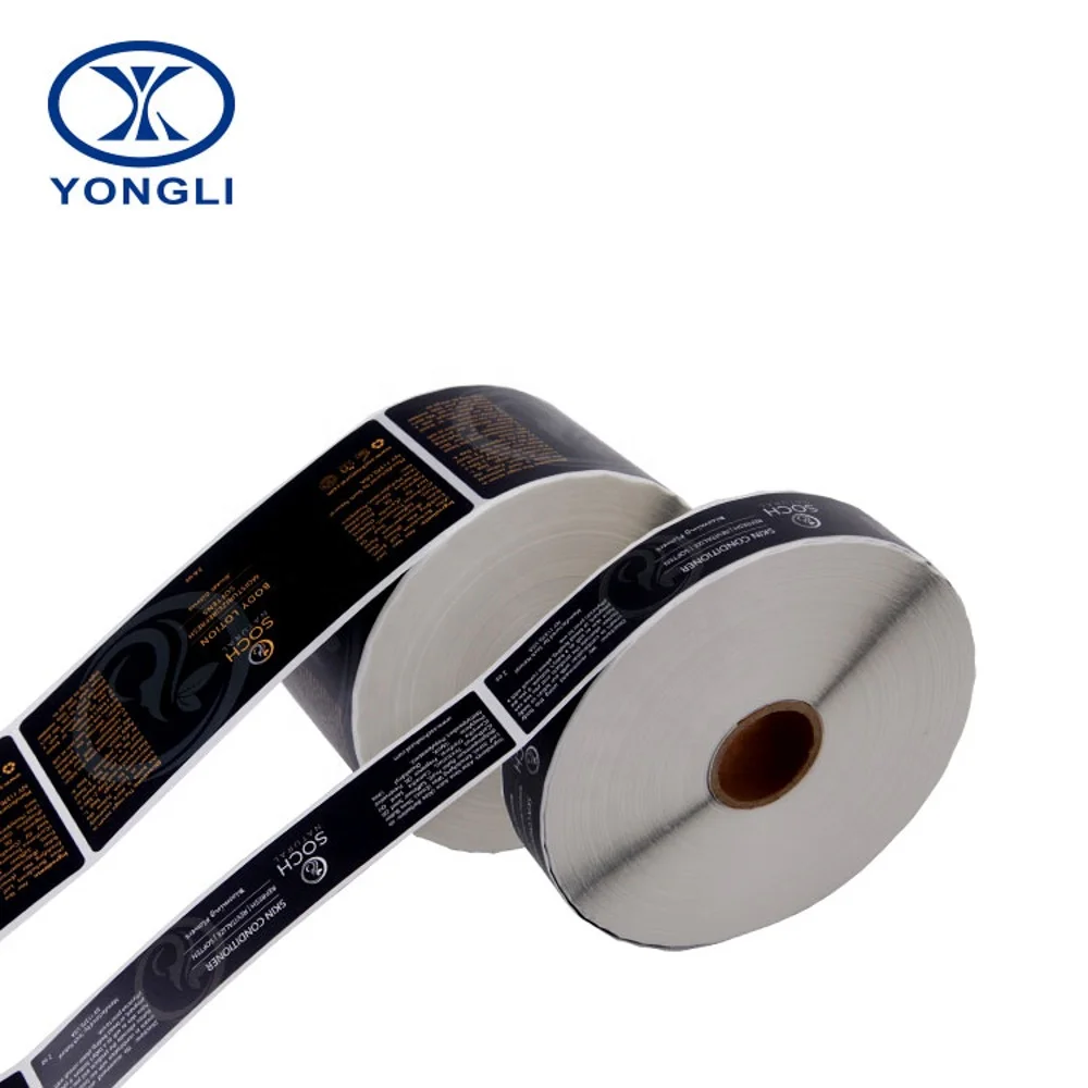 Custom-made Plastic Bottle Label Printing Adhesive Sticker For Bottle