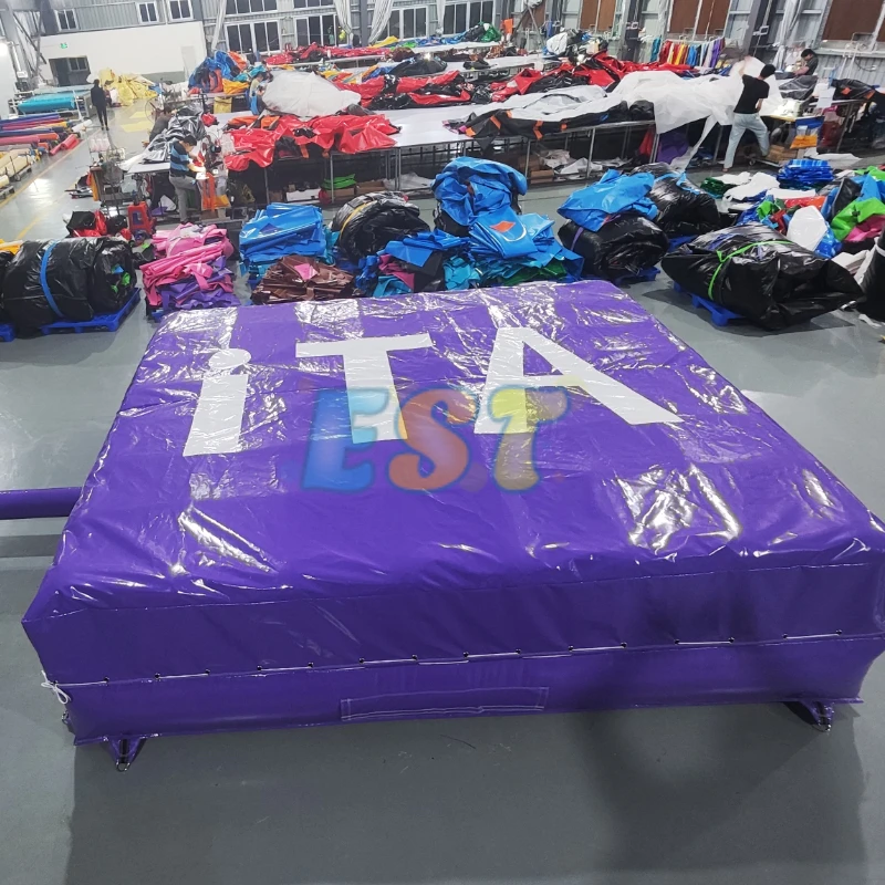 Custom Airbag Sports Games Jumping Ski Landing Super Safety Free Fall Inflatable Bike Stunt Mat