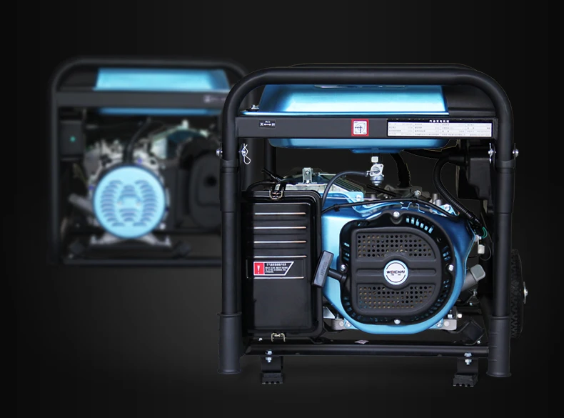 Gasoline generator set 3/5/7kW/8/10KW twin-cylinder small household single-phase 220v three-phase 380v