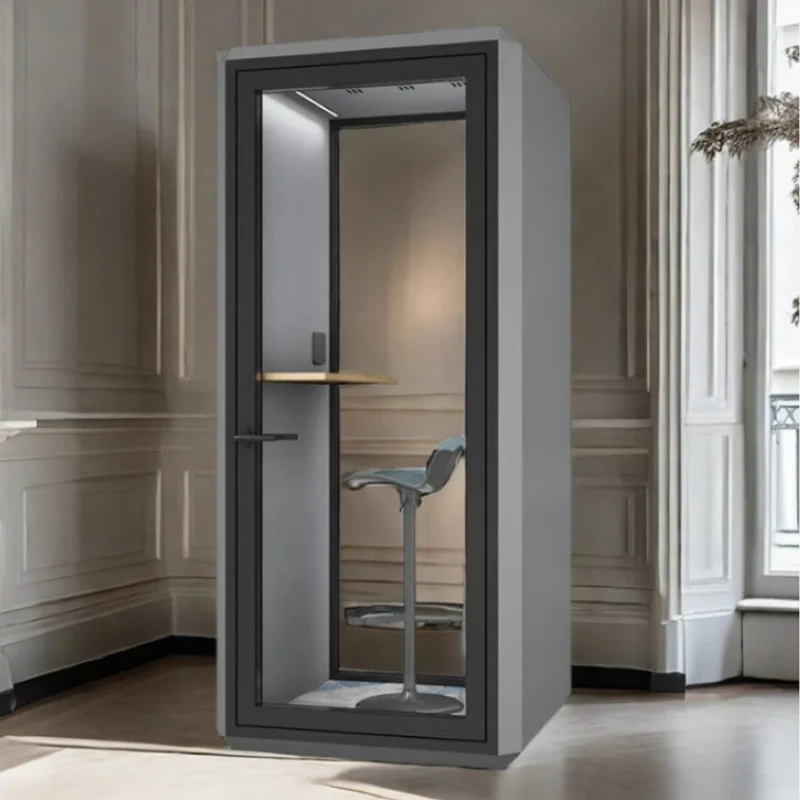 Modern Indoor Portable Studio Office Pod Work Sound Proof Mobile Soundproof Office Meeting Pods