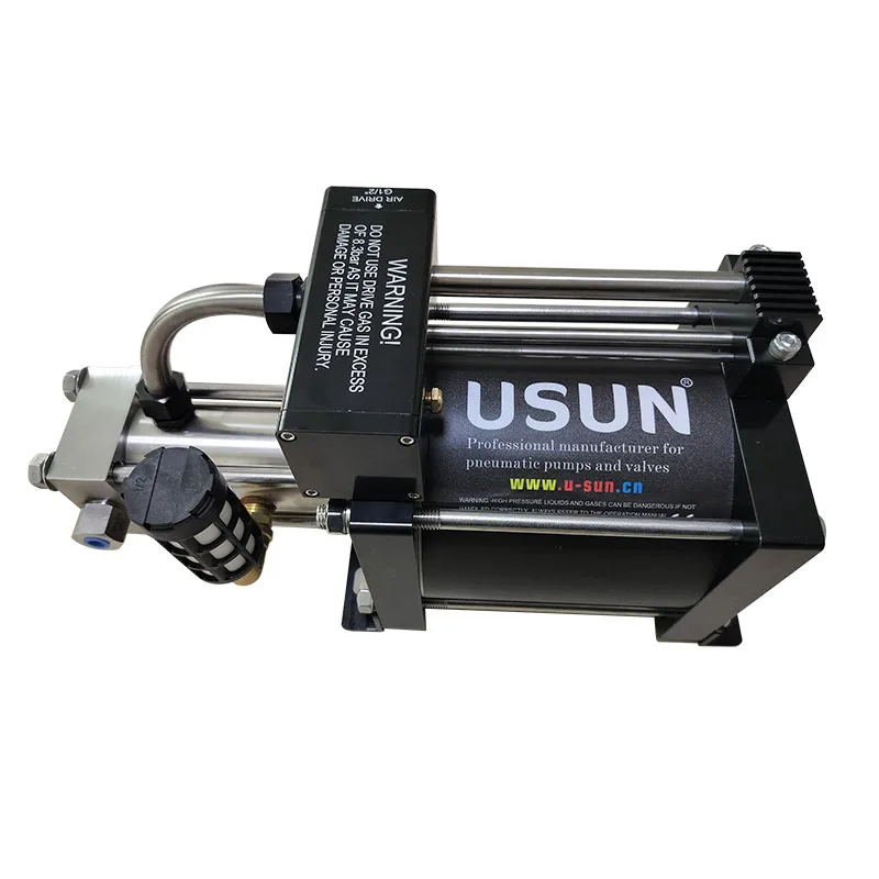 Hot sale  USUN  Model:GB40-OL 100-300 Bar Oxygen clean  Single action  pneumatic driven oxygen gas  booster pump for diving use