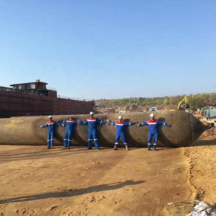 
Boat Launching and Lifting Marine Pontoon Airbag Natural Rubber Ship Launching Airbag 