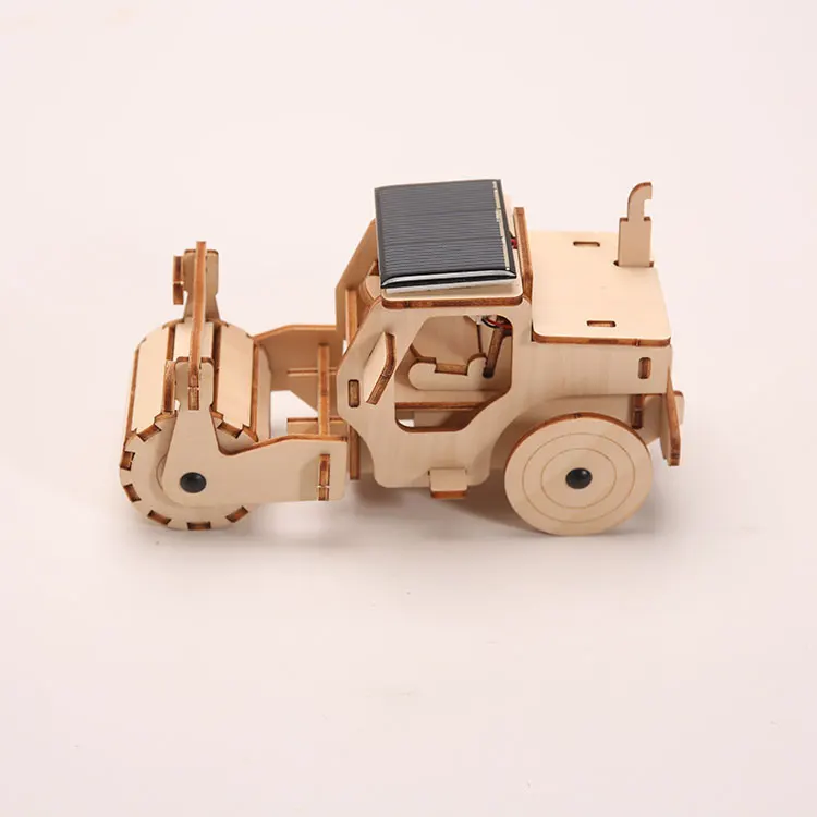 Набор строительных автомобилей на солнечных батареях Amazon 2021, деревянные игрушки