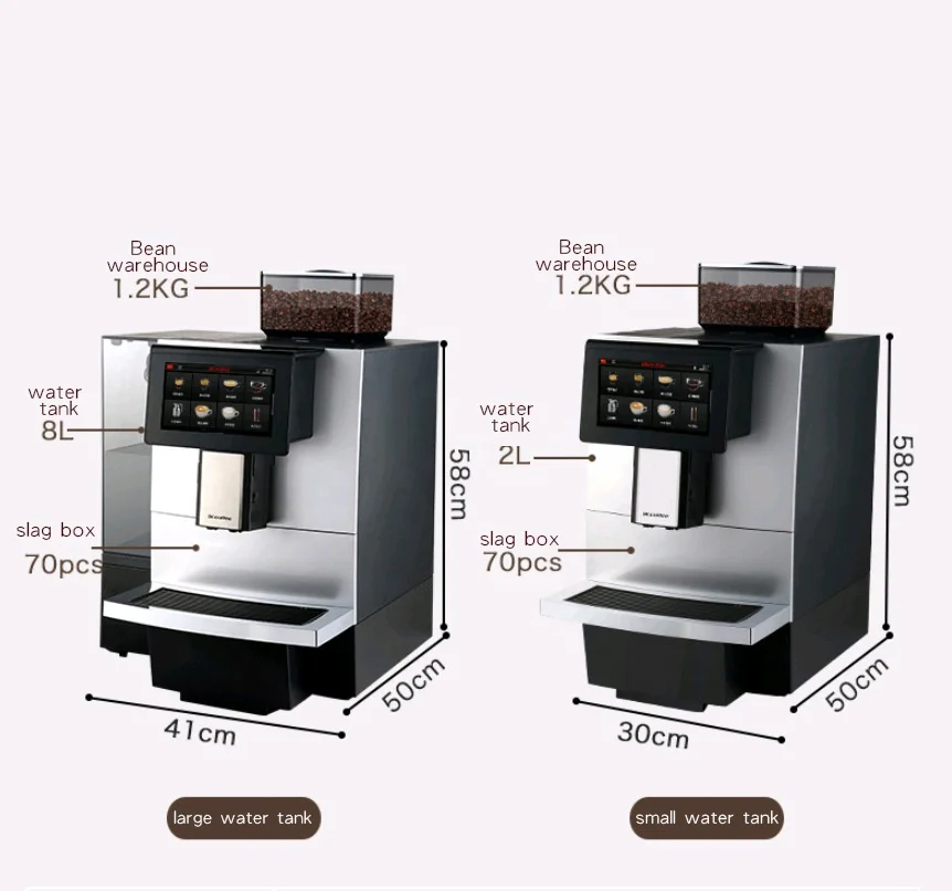 auto fully smart coffee maker with grinder and milk frother automatic commercial  imported espresso machine  for home