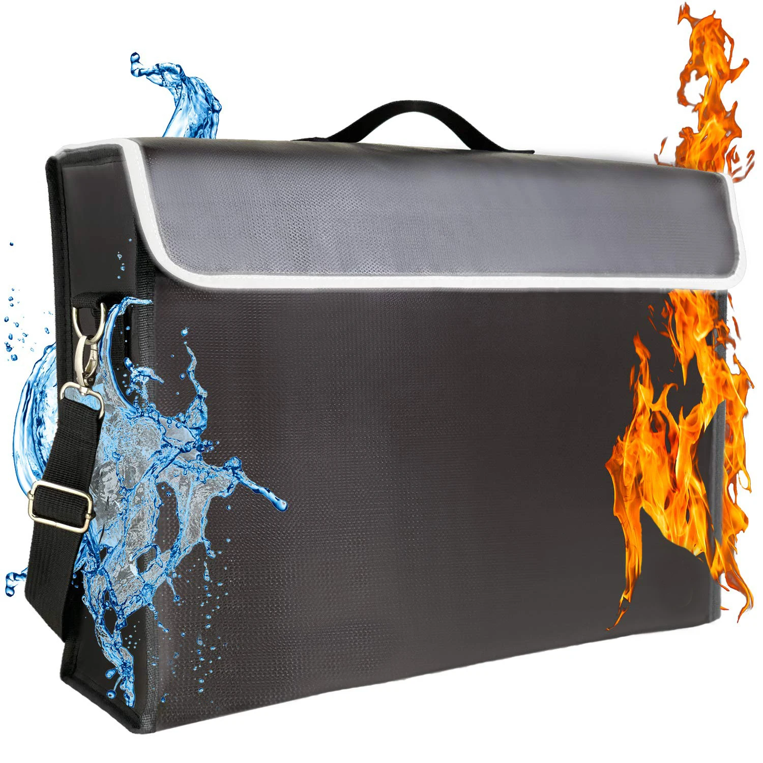 Пожарные мешки-2019 XL, пожарные мешки для документов,(17x12x5 дюймов), трехслойная пожарная безопасная сумка и водонепроницаемое хранилище