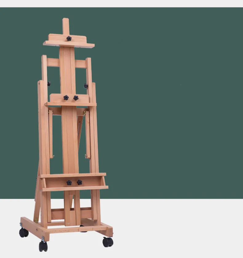 Factory Direct Portable bBeginners Oil Painting Sketch Adjustable Beech Wood Studio Easel