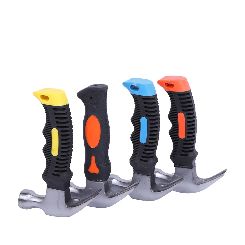 High Quality Rubber Handle Multifunctional One Piece Forged Claw Hammer