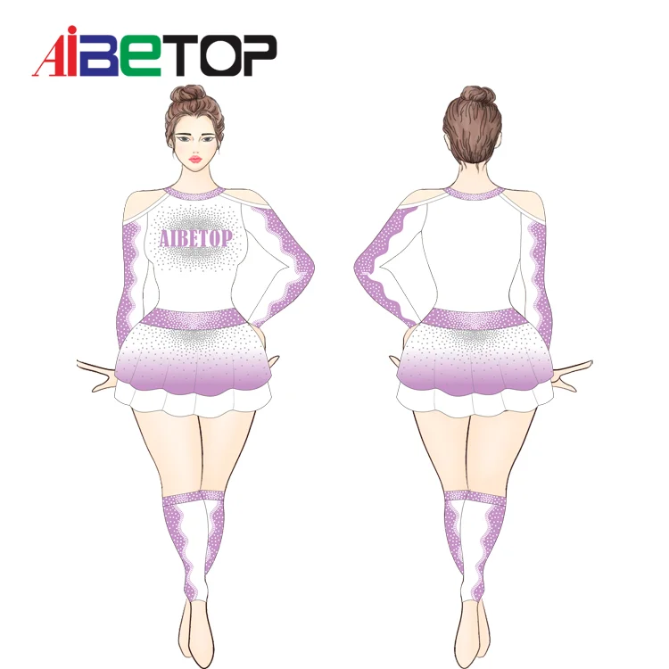 Custom Cheerleader Costume for Girls Uniform Outfit Girls Cheerleading Costume For wholesale