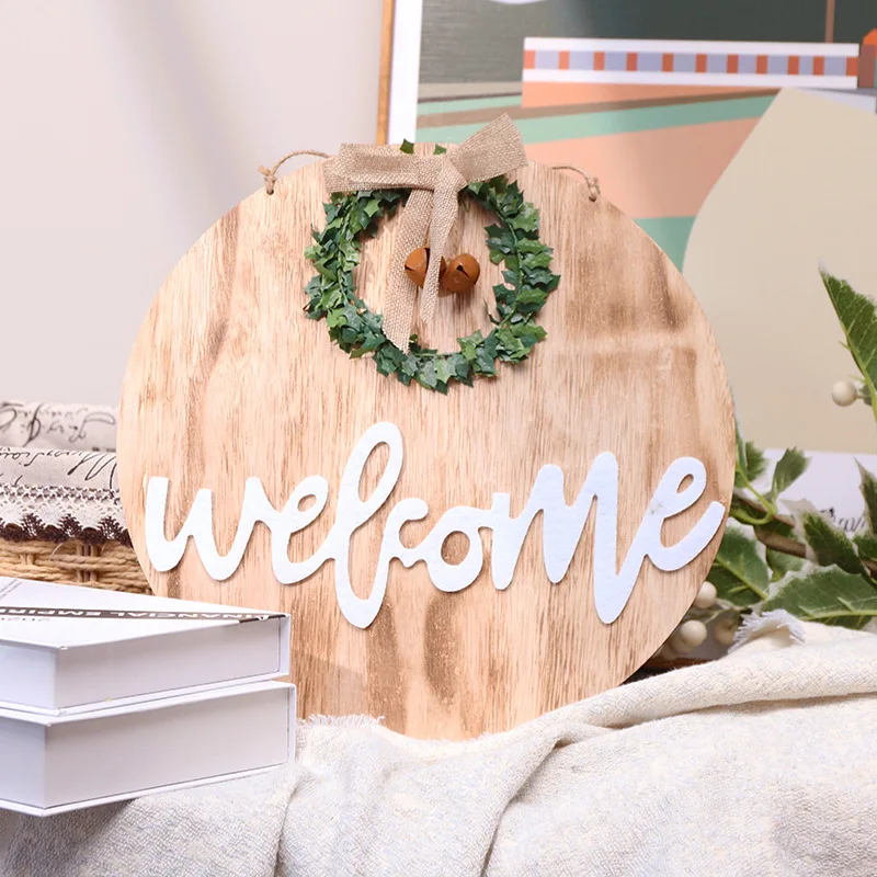 Welcome Sign for Front Door Outdoor  Christmas Decoration Spring Easter Winters Wedding