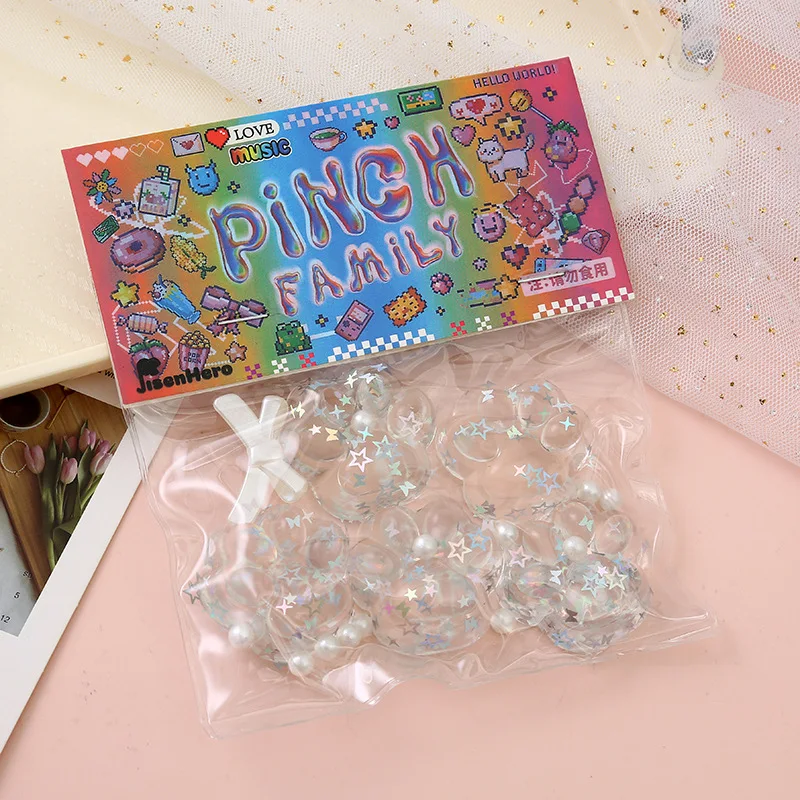 Wholesale Crystal Cat Paw Squeeze toys Soft Factory Direct Novelty Party Favors Mini Cute Toys Animal Squishy Fluffy