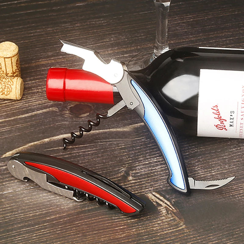 Portable Mini Red Wine Corkscrew Wine Opener Keychain