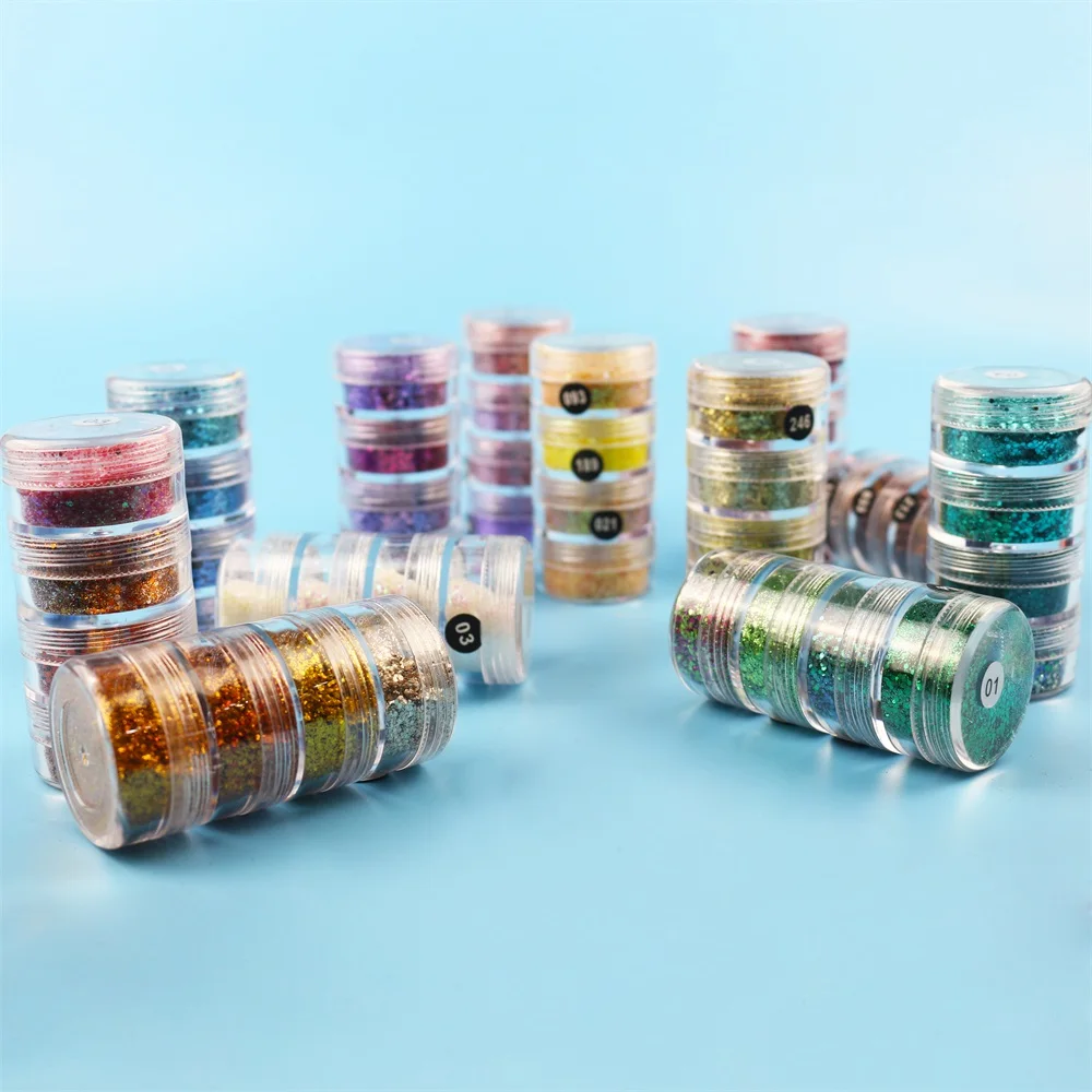 Wholesale Holiday Decoration flakes eye shadow Powder Holographic Bulk Chunky Mix Glitter Powder