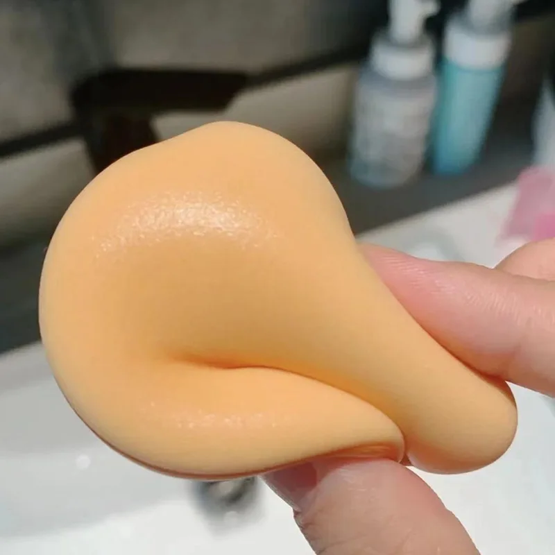 Wet And Dry Dual Use Round Makeup Sponges Latex-free Foundation Sponge Air Cushion Liquid Cream Powder Foundation Sponge