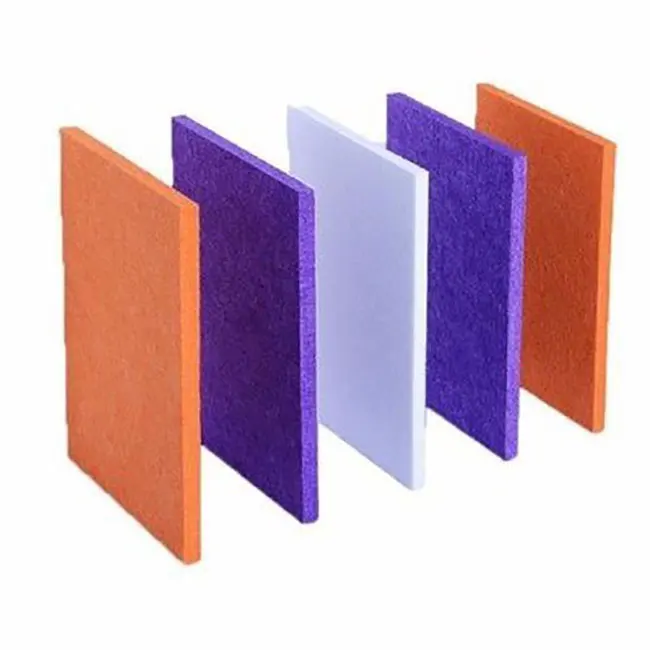 9mm 12mm Eco High Density Polyester Fiber Acoustic Panel PET Felt Sound Absorbing Ceiling Acoustic Panels