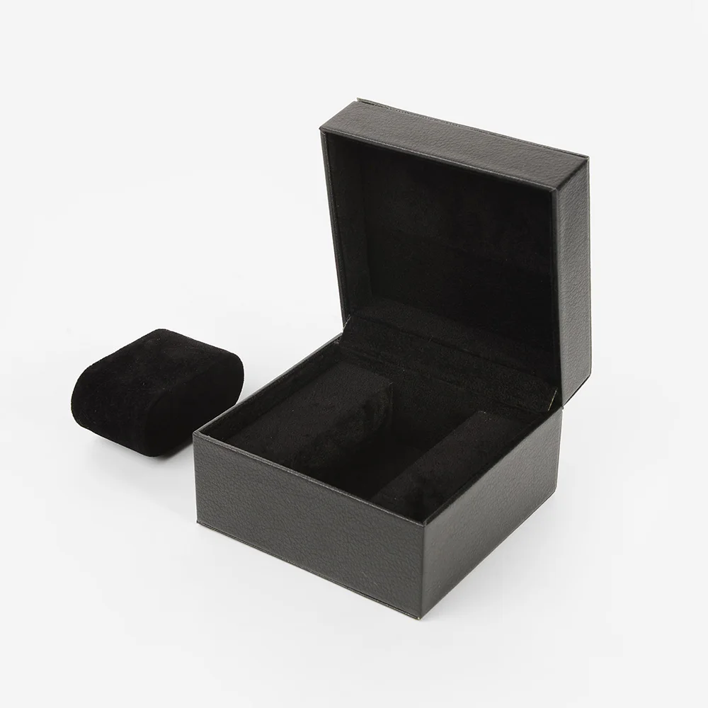 
Best Selling Custom Black Luxury Pu Leather Organizer Watch Display Strap Storage Packaging Gift Box Watch Box 