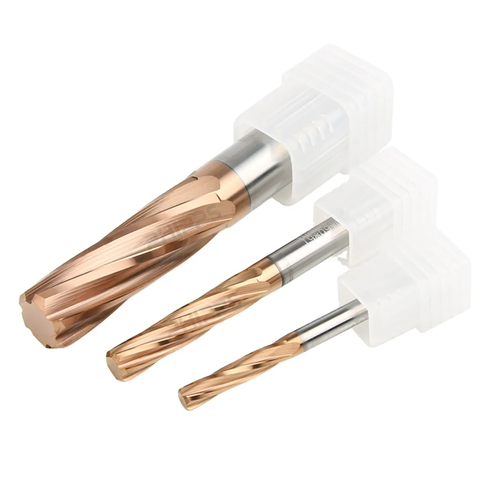 PANDA customize design 40mm reamer tool 2 inch helical metal milling cutter 16mm aluminium carbide endmill spiral reamer 7*62