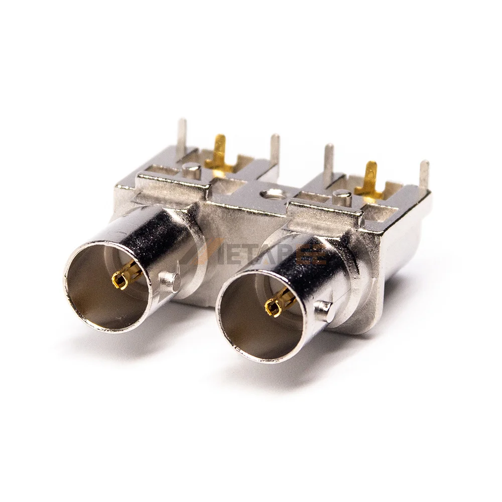 Manufacturer BNC Dual Connector Female Jack Bulkhead Panel Mount Connector