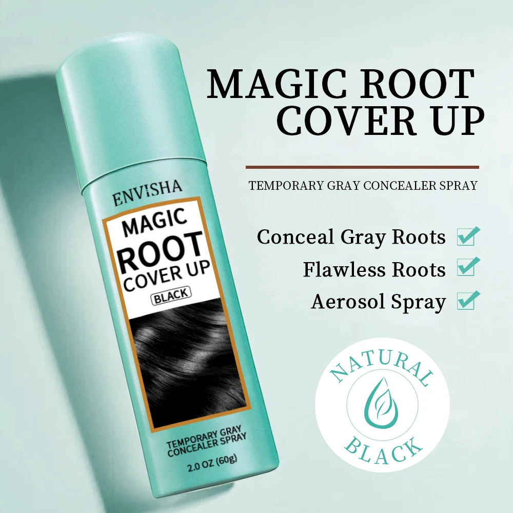 Instantly Root Cover Up Spray Black Hair Root Touch Up Spray  For Thinning Hairline